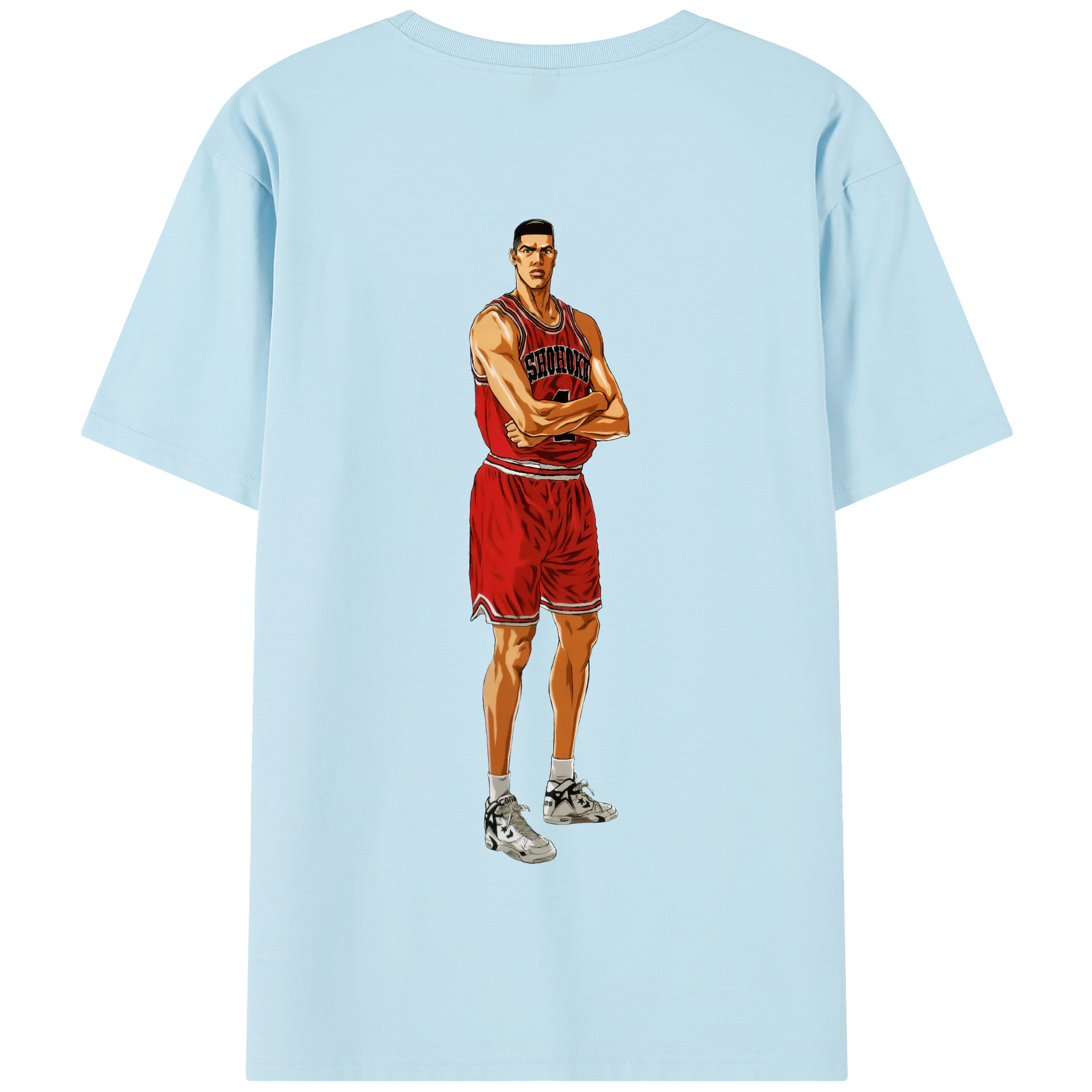 SLAM DUNK／スラムダンク 綿100％半袖Tシャツ（背面プリント）